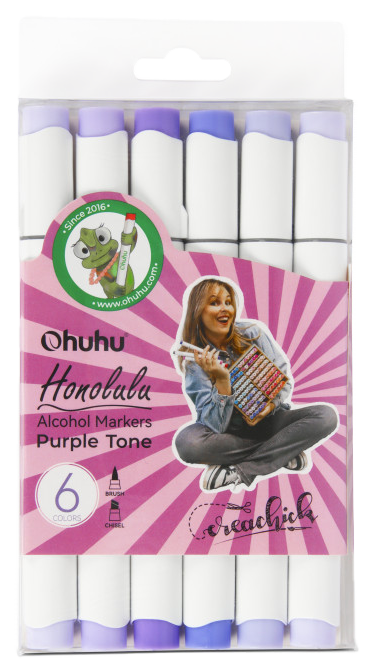 CreaChick Productfoto Creachick Markers Ohuhu Purple Tone