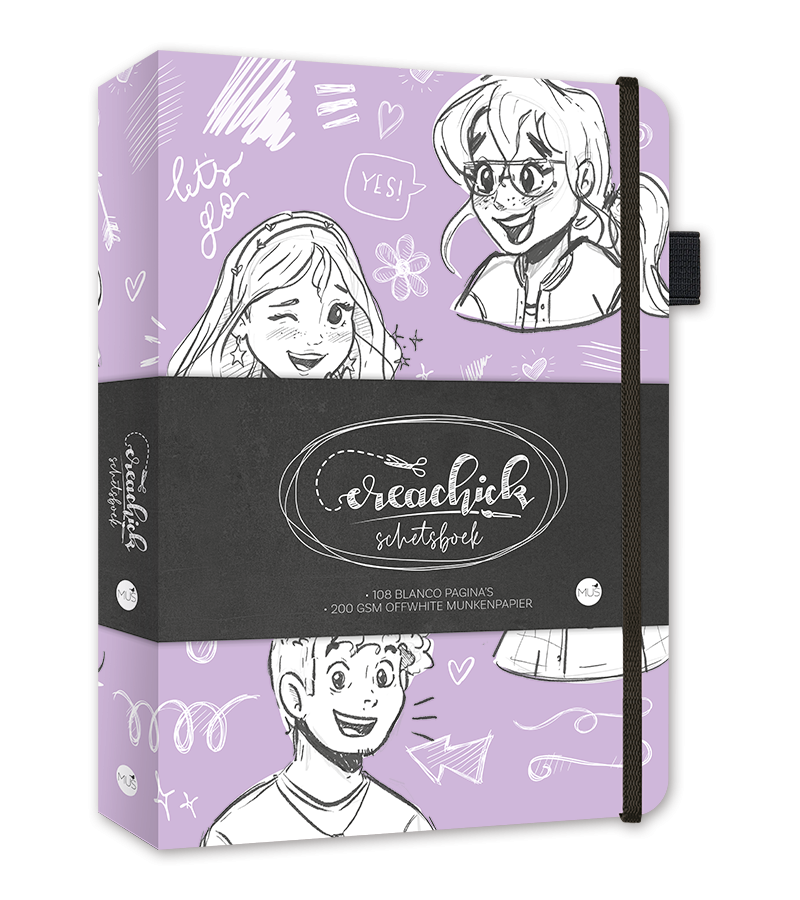 CreaChick Productfoto Creachick Schetsboek Lila