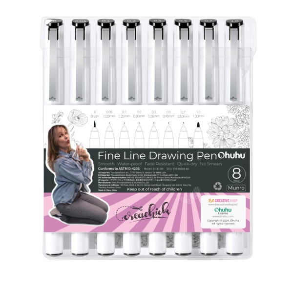 CreaChick Productfoto Creachick Fine Liners Ohuhu