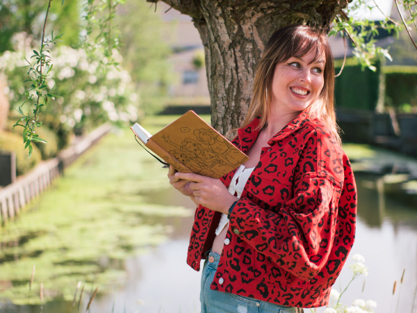 CreaChick Journal Bruin Sfeerfoto