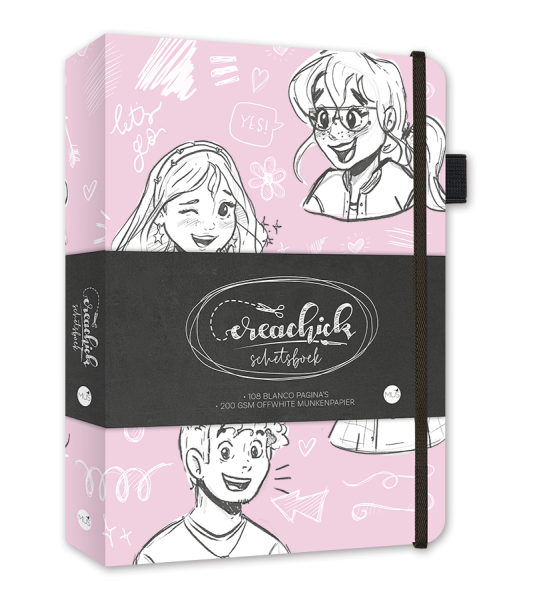 CreaChick Productfoto Creachick Schetsboek Roze